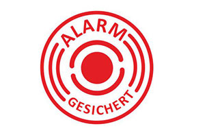 Aufkleber iSecur Alarm Gesichert