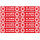 easydruck24de 10 Stück Aufkleber Alarm System I 12 x 3 cm I rot I Achtung Alarmgesichert I Fensterscheibe Tür Gebäude Garage Auto I wetterfest I außenklebend I hin046