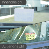 easydruck24de Rollstuhlfahrer Aufkleber I 10 x 10 cm I Innen-klebend I UV- geschützt und vergilbungsfrei I Rollstuhl-Fahrer Aufkleber für Transporter Fahrdienst Betreuer I hin079