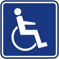 Aufkleber "Rollstuhlfahrer, Gehbehinderung,...