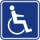 Aufkleber "Rollstuhlfahrer, Gehbehinderung, viereckig", iSecur®, 10x10cm, Art. hin_467, außenklebend für Auto, LKW, Rollstuhl, Rolli, Fahrzeuge, UV- und witterungsbeständig, für Waschanlagen geeignet