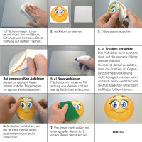 easydruck24de 6 Stück Aufkleber système d’alarme I 5 x 3,5cm I Hinweis auf Alarmanlage französisch I außenklebend I UV- und wetterfest I für Fensterscheiben, Haus, Auto, LKW, Bau I hin240