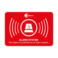 iSecur 6 Stück Aufkleber Alarm System...