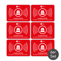 iSecur 6 Stück Aufkleber Alarm System...