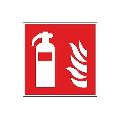 easydruck24de Brandschutzaufkleber F001: Feuerlöscher I 10 x 10 cm I DIN EN ISO 7010 Hinweis Achtung Warnhinweis Brandschutz I UV- und witterungsbeständig I Sicherheits-Aufkleber I hin157