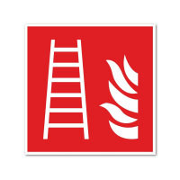 easydruck24de Brandschutzaufkleber F003: Feuerleiter I...