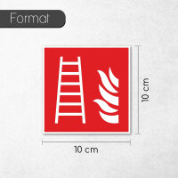 easydruck24de Brandschutzaufkleber F003: Feuerleiter I...