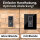 iSecur Blende passend für Aqara Doorbell Camera Hub G410 aus Acryl schwarz I Video-Doorbell I Klingelschild I 140 x 175 mm I Türstation Platte für Klingel I az285