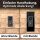iSecur Blende passend für Aqara Doorbell Camera Hub G410 aus Acryl schwarz I Video-Doorbell I Klingelschild I 100 x 260 mm I Türstation Platte für Klingel I az286