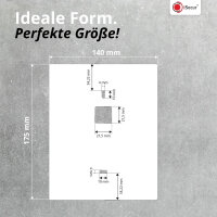 iSecur Blende passend für Aqara Doorbell Camera Hub G410 aus Acryl weiß I Video-Doorbell I Klingelschild I 140 x 175 mm I Türstation Platte für Klingel I az288