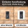 iSecur Blende passend für Aqara Doorbell Camera Hub G410 aus Acryl weiß I Video-Doorbell I Klingelschild I 140 x 175 mm I Türstation Platte für Klingel I az288