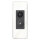 iSecur Blende passend für Aqara Doorbell Camera Hub G410 aus Acryl weiß I Video-Doorbell I Klingelschild I 100 x 260 mm I Türstation Platte für Klingel I az289
