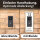 iSecur Acryl Blende personalisiert Premium weiß - Passend für Aqara Doorbell Camera Hub G410 - Edle Türstation-Platte 260x100 mm - Klingelschild mit Wunschdruck I az290