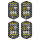 iSecur 8er GPS Tracking Aufkleber Set I 3 x 5 cm I Warning GPS-Gesichert I außenklebend wetterfest I Carbon Optik I hin833