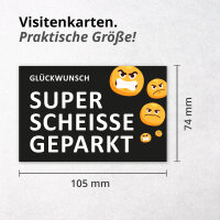 iSecur Scheisse geparkt Karten - 100x für...