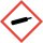 Gefahrstoffaufkleber GHS04: Gasflasche, hin_163, 10x10cm, Gefahrstoffsymbol, GHS-Kennzeichnung, Achtung, Warnung, Vorsicht, Hinweis