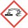 Gefahrstoffaufkleber "GHS05: ätzend", hin_154, 10x10cm, Gefahrstoffsymbol, GHS-Kennzeichnung, Achtung, Warnung, Vorsicht, Hinweis