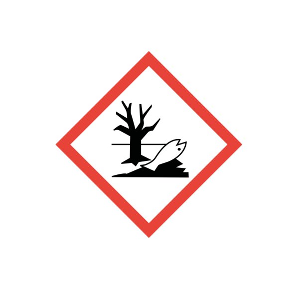 Gefahrstoffaufkleber "GHS09: Umweltgefährlich", hin_153, 10x10cm, Gefahrstoffsymbol, GHS-Kennzeichnung, Achtung, Warnung, Vorsicht, Hinweis