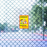 Vorsicht Spielende-Kinder I Aluverbund-Schild I 20 x 30 cm I hin_118