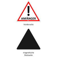 Auto-Magnet-Schild Anf&auml;nger! I 12,6 x 11 cm I hin_291