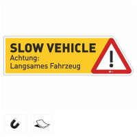 Slow vehicle I Achtung langsames Fahrzeug 