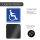 Rollstuhl Magnet-Schild I 15 x 15 cm I für Rollstuhl-Fahrer, Menschen mit Behinderung I magnetisches Auto-Schild für Behinderten-Transport I hin358