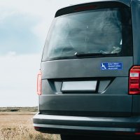 Bitte 2 Meter Abstand halten I Fahrzeug-Magnet für...