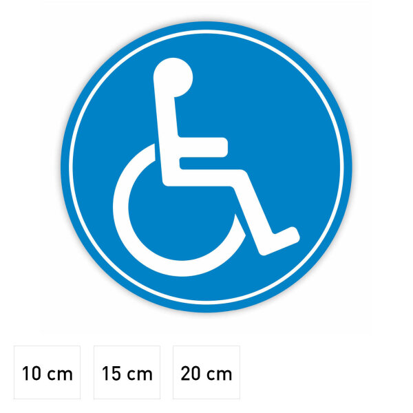 Rollstuhl-Magnet I Fahrzeug-Magnet für Auto, Behinderten-Transport, Rollstuhl-Fahrer, Wetterfest I kfz_