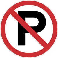 Hinweisaufkleber &quot;Parken verboten, Parkverbot&quot;,...
