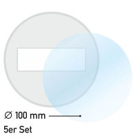 Ablösbare Trägerfolie I rund klar I Klebefolie-Untergrund für Feinstaub-Plakette Vignetten Umwelt-Plakette Maut