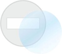 Ablösbare Trägerfolie I rund klar I Klebefolie-Untergrund für Feinstaub-Plakette Vignetten Umwelt-Plakette Maut