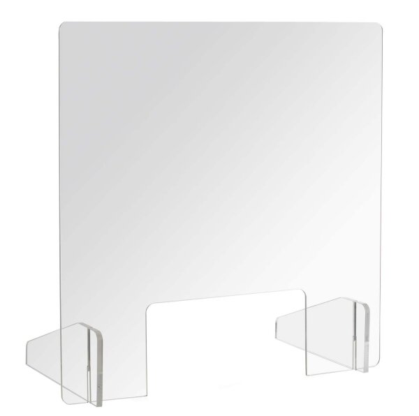 iSecure Thekenaufsteller mit und ohne Durchreiche aus Plexiglas