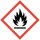 Gefahrstoffaufkleber GHS02 (Leicht-)(Hoch-)Entzündlich I 4 x 4 cm I Gefahrstoffsymbol, GHS-Kennzeichnung, Achtung, Warnung, Vorsicht, Hinweis I hin_645