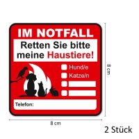 Hinweis-Aufkleber Set Rettung