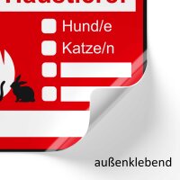 Hinweis-Aufkleber Set Rettung