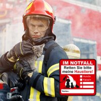 Hinweis-Aufkleber Set Rettung