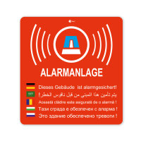 easydruck24de 2 Stück Aufkleber Alarmanlage I...