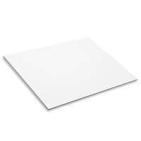 Aluverbundplatte weiß I Größe 30 x 20 cm I 3 mm I für Modellbau Messebau Beschilderung Heimwerker Siebdruck und Digitaldruck I zum Basteln