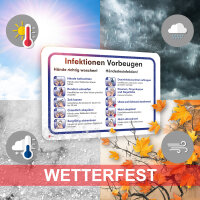 Anleitung zur Vorbeugung von Infektionen I 30 x 20 cm I Hinweis-Schild Gründlich Hände waschen und desinfizieren I Handdesinfektion I Hygienemaßnahmen Aushang I Beschilderung I hin603