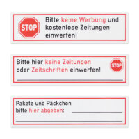 iSecur 3 Stück Briefkasten-Magnete Set I Stop Bitte...