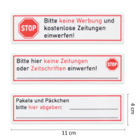 iSecur 3 Stück Briefkasten-Magnete Set I Stop Bitte...