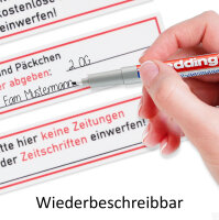 iSecur 3 Stück Briefkasten-Magnete Set I Stop Bitte keine Werbung und kostenlose Zeitung einwerfen! I 11 x 4 cm I Gegen Reklame im Briefkasten I wetterfest UV-beständig vergilbungsfrei I hin678