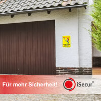 Warnschild I Achtung Spielende-Kinder I Aluverbund-Schild I 20 x 30 cm groß I 3 mm Stark I mit UV Schutz-Laminat I Wetterfestes Hinweisschild I hin222