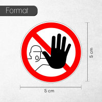 Verbotsaufkleber "D-P006 - Zutritt für...