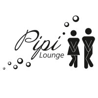 WC Tür-Aufkleber Pipi Lounge I hin_226 I in schwarz