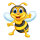Honigbiene Aufkleber in verschiedenen Gr&ouml;&szlig;en