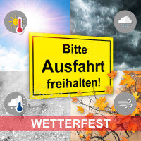 Hinweisschild I Bitte Ausfahrt freihalten I Aluverbund I 30x20cm I hin_042