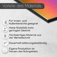Hinweis-Schild hin242 Vorsicht! Freilaufender Hund - Tor bitte geschlossen halten! I Größe 30 x 20 cm I Hundewarnschild Warnung Achtung rot weiß
