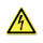 Aufkleber Hochspannung Warnung I 3-eckig I gelb-schwarz I Digitaldruck - selbstklebend permanent haftend