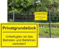 XL-Warnschild I Privatgrundst&uuml;ck I Betreten Verboten I Aluverbund-Schild I 40 x 30 cm I hin_425